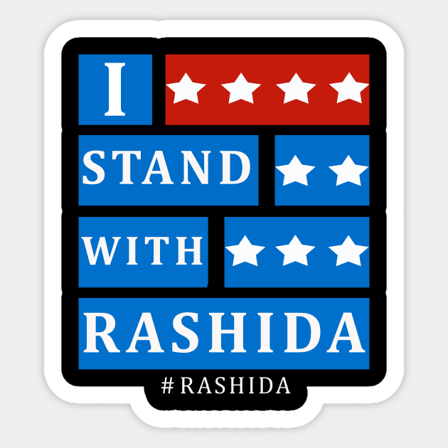 i stand with rashida tlaib Sticker by DESIGNSDREAM